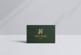Visitenkartendesign mit Veredelung für Landschaftsarchitekten