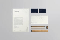 Briefbogen und Visitenkarten für Booking tool für Veranstaltungen