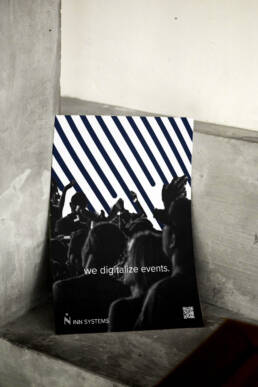 reduziertes Plakat Design für Buchungstool für Veranstalter