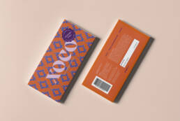Farbenfrohes Packaging Design für Schokolade