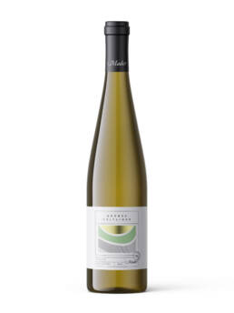 Weinetiketten Design weiß und gold für österreichisches Weingut