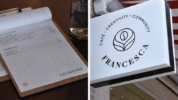 Branding & Speisekarten Design Café Francesca München